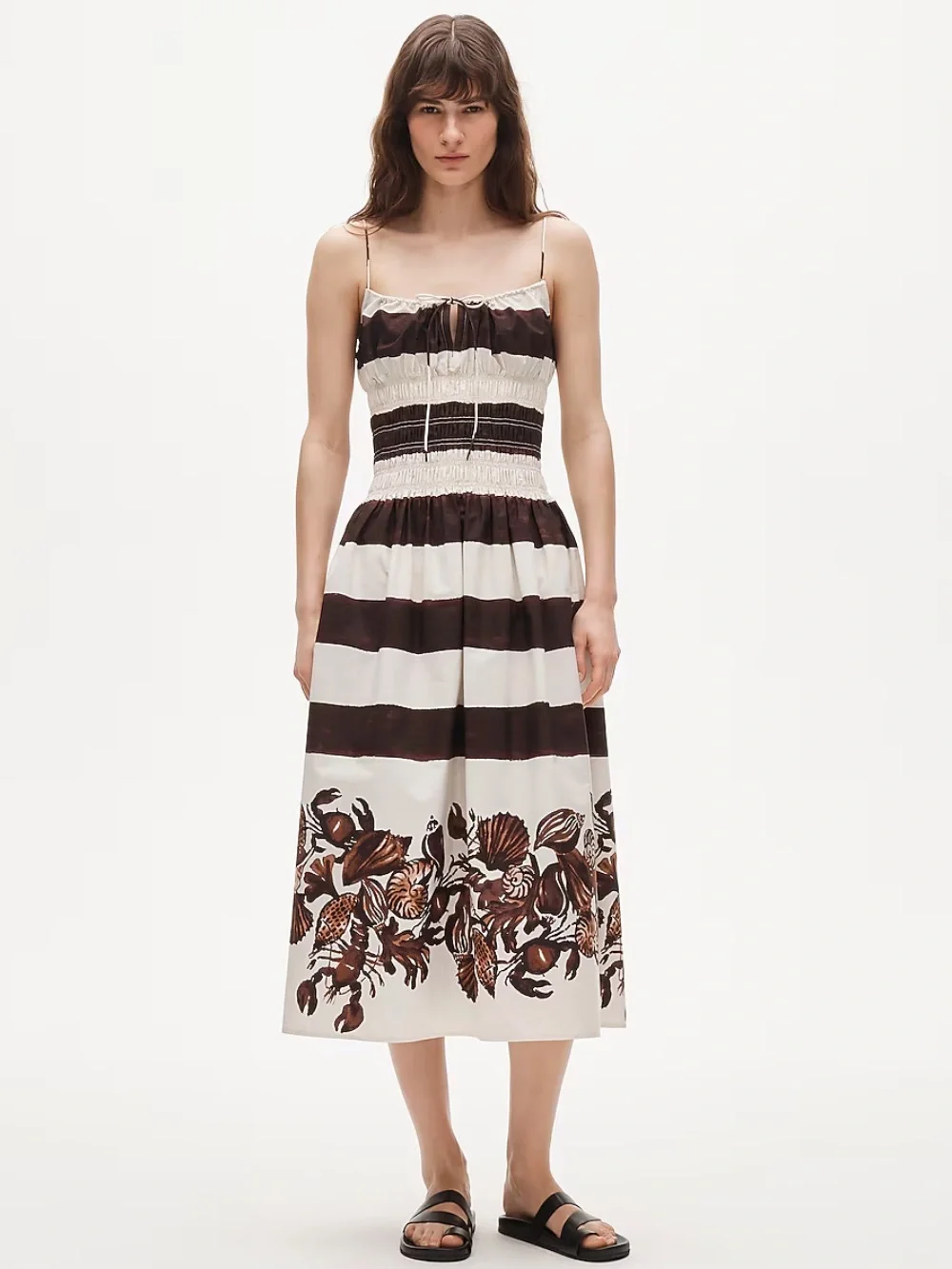 J Crew Reverie dress lobster seashell print Maxi Dress